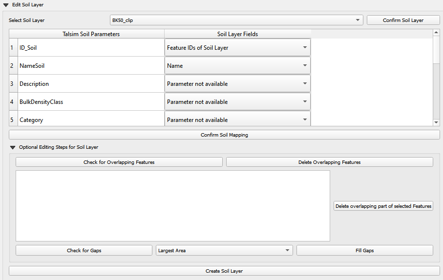 Select and Edit Soil Layer