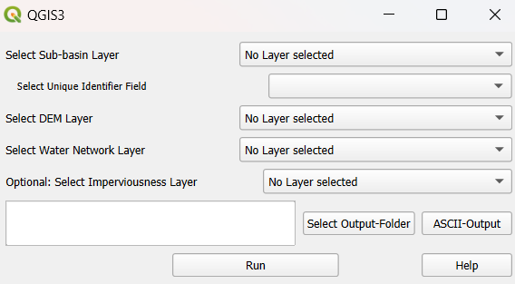 Screenshot Sub-basin preprocessing