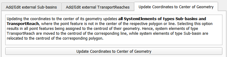 Update Coordinates